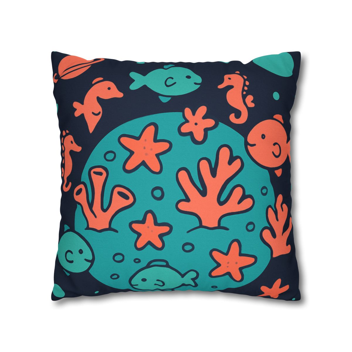 Cosmic Coral Reef Planet stylish decorative pillowcases