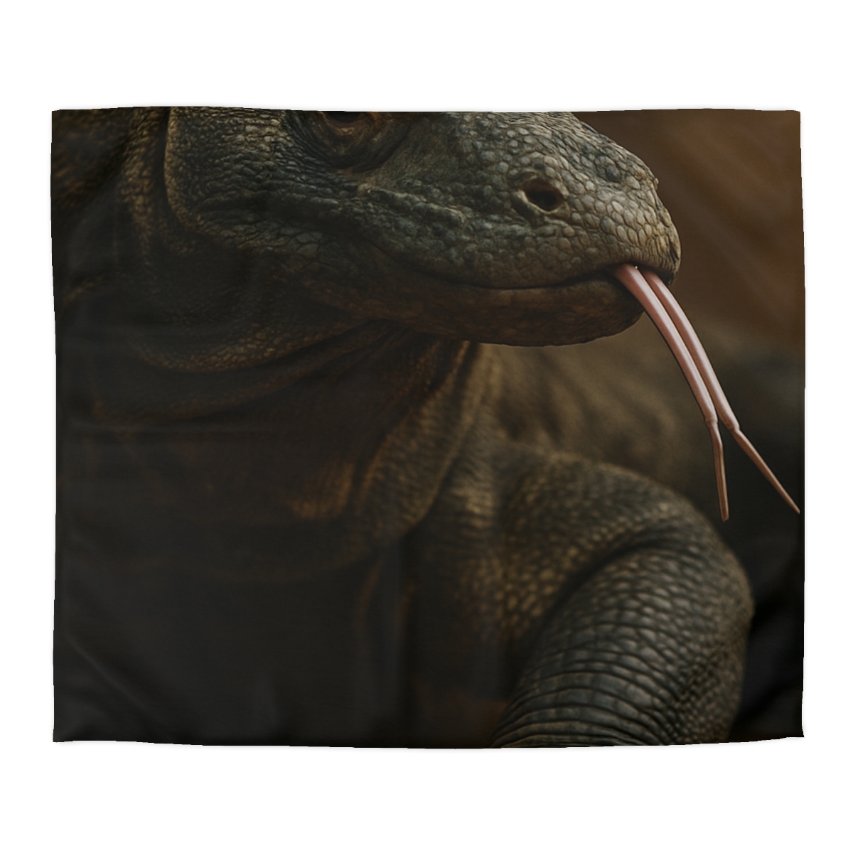 Ancient Sentinel Komodo Dragon designer printed duvets