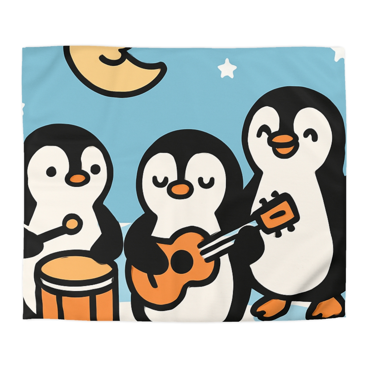 Moonlit Penguin Band unique patterned duvets