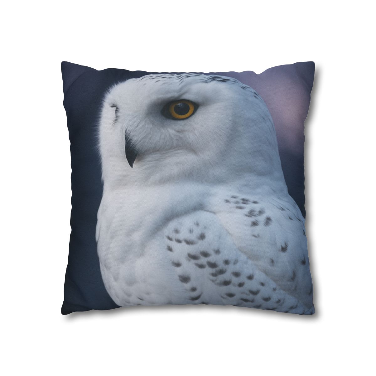Twilight Watcher Snowy Owl stylish decorative pillowcases