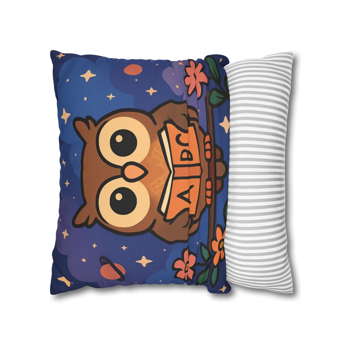Nebula Garden Owl designer print pillow cases