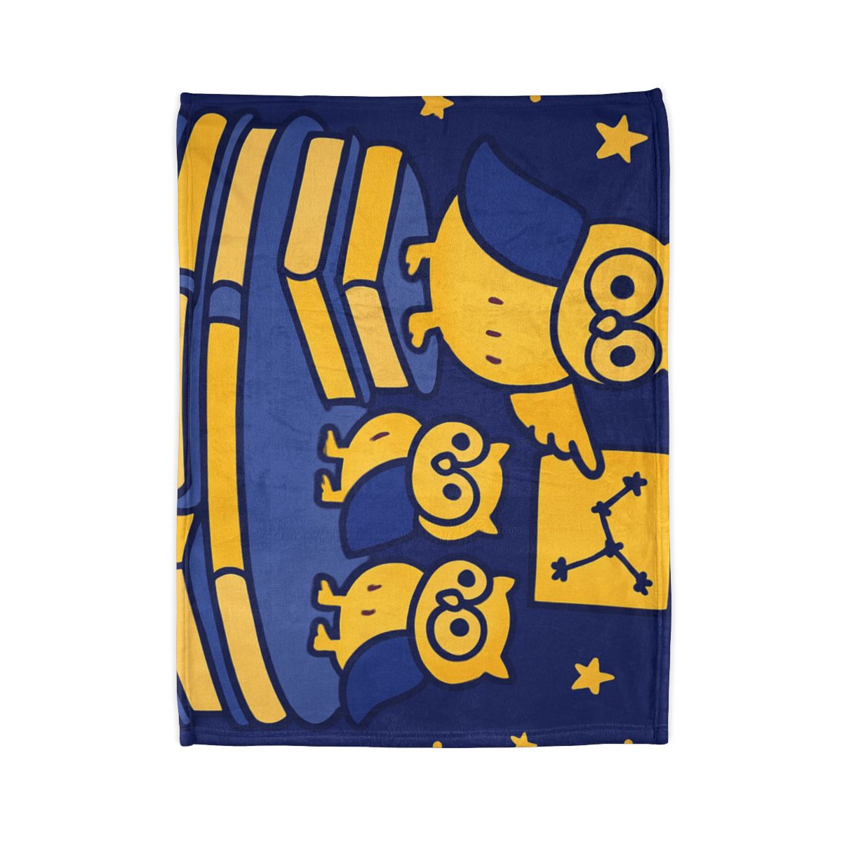 Starlight Library Run By Owls personalized cozy blankets