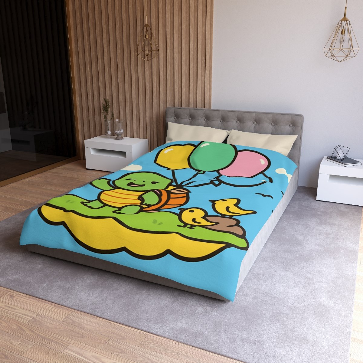 Balloon Island Adventure stylish duvet covers