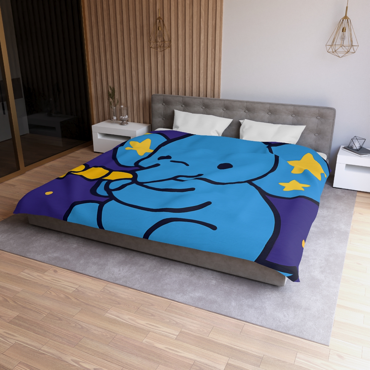 Starlight Safari Elephant personalized bedding duvets