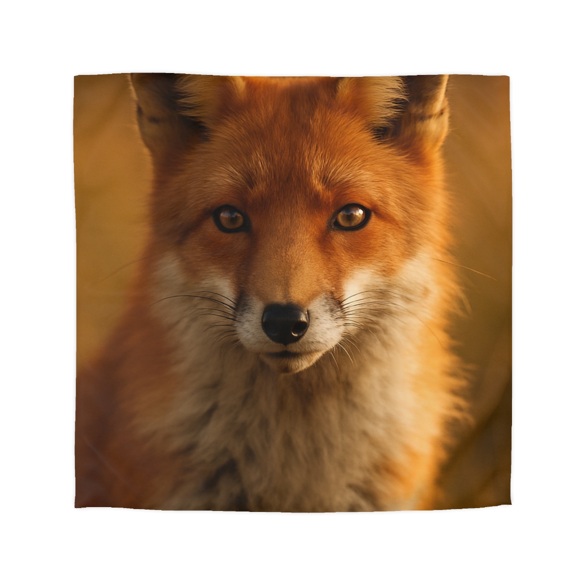 Crimson Whisper Red Fox warm winter duvets