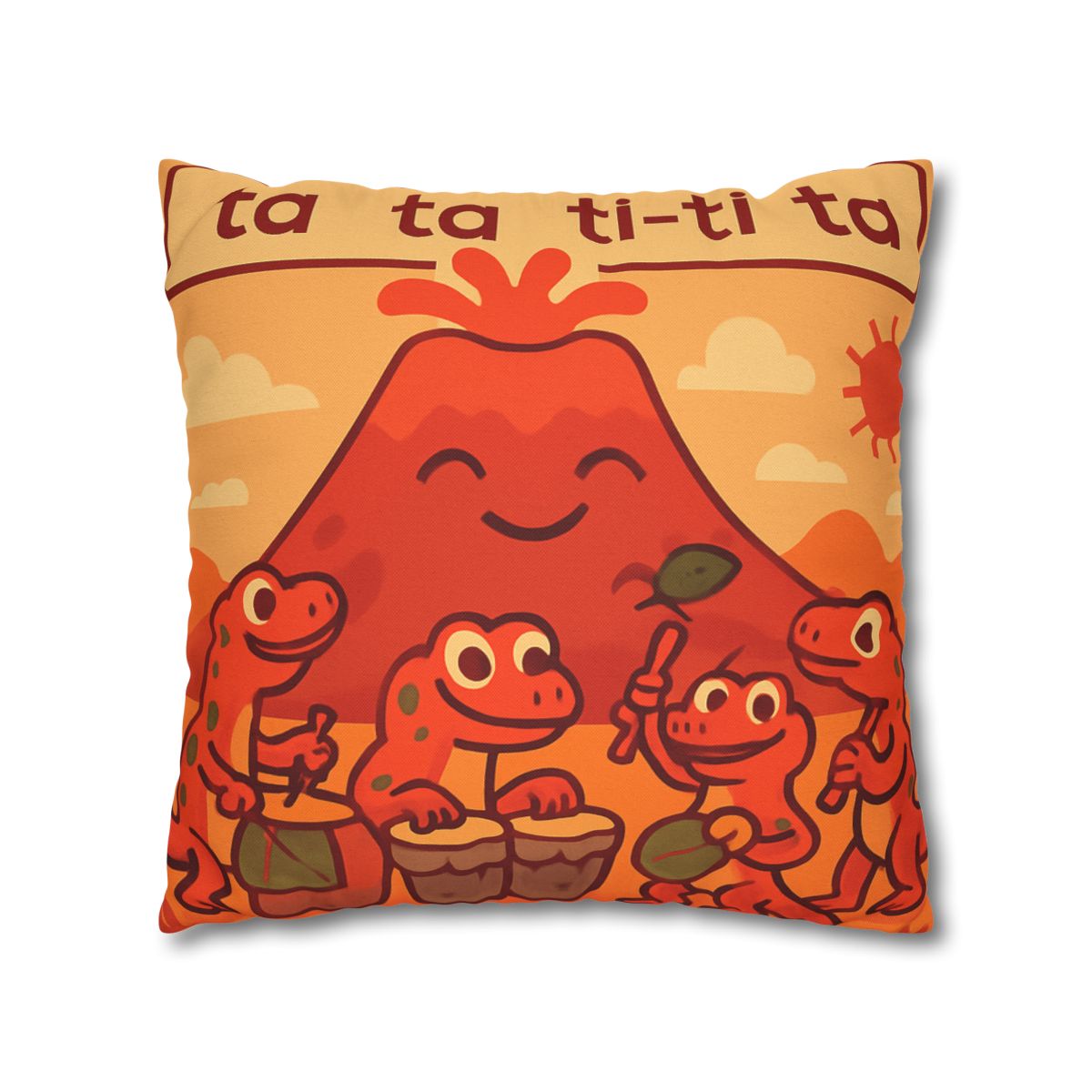 Volcano Drum Band Of The Rhythm Lizards designer print pillow cases
