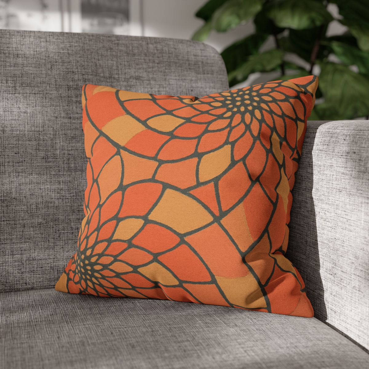 Petal Spiral Matrix designer print pillow cases