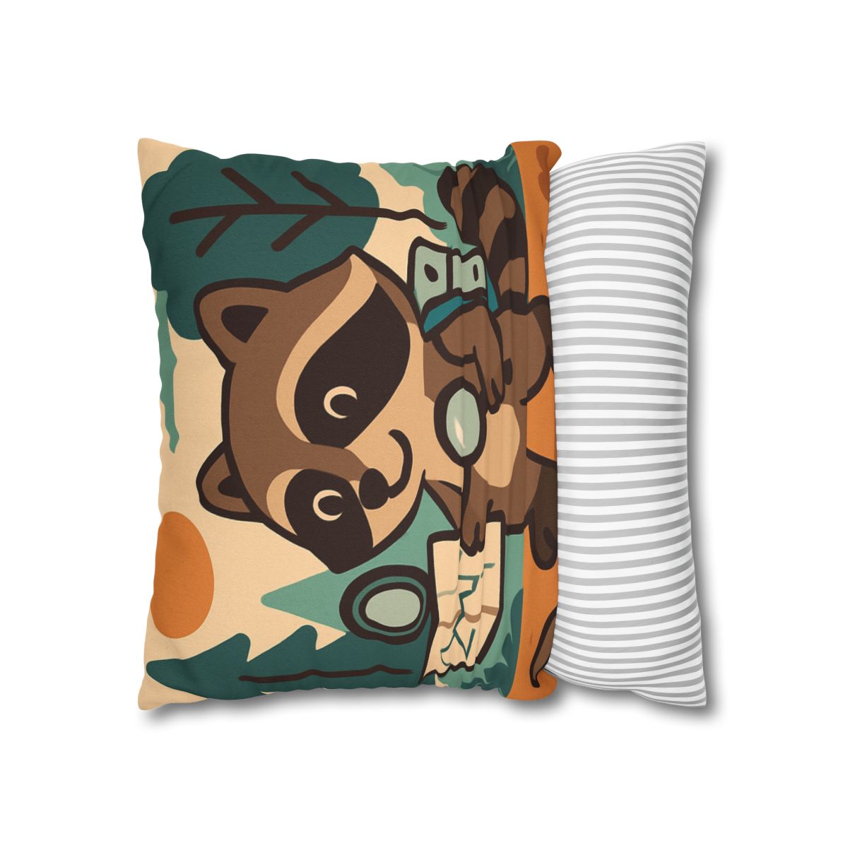 Robot Ranger Raccoon designer print pillow cases