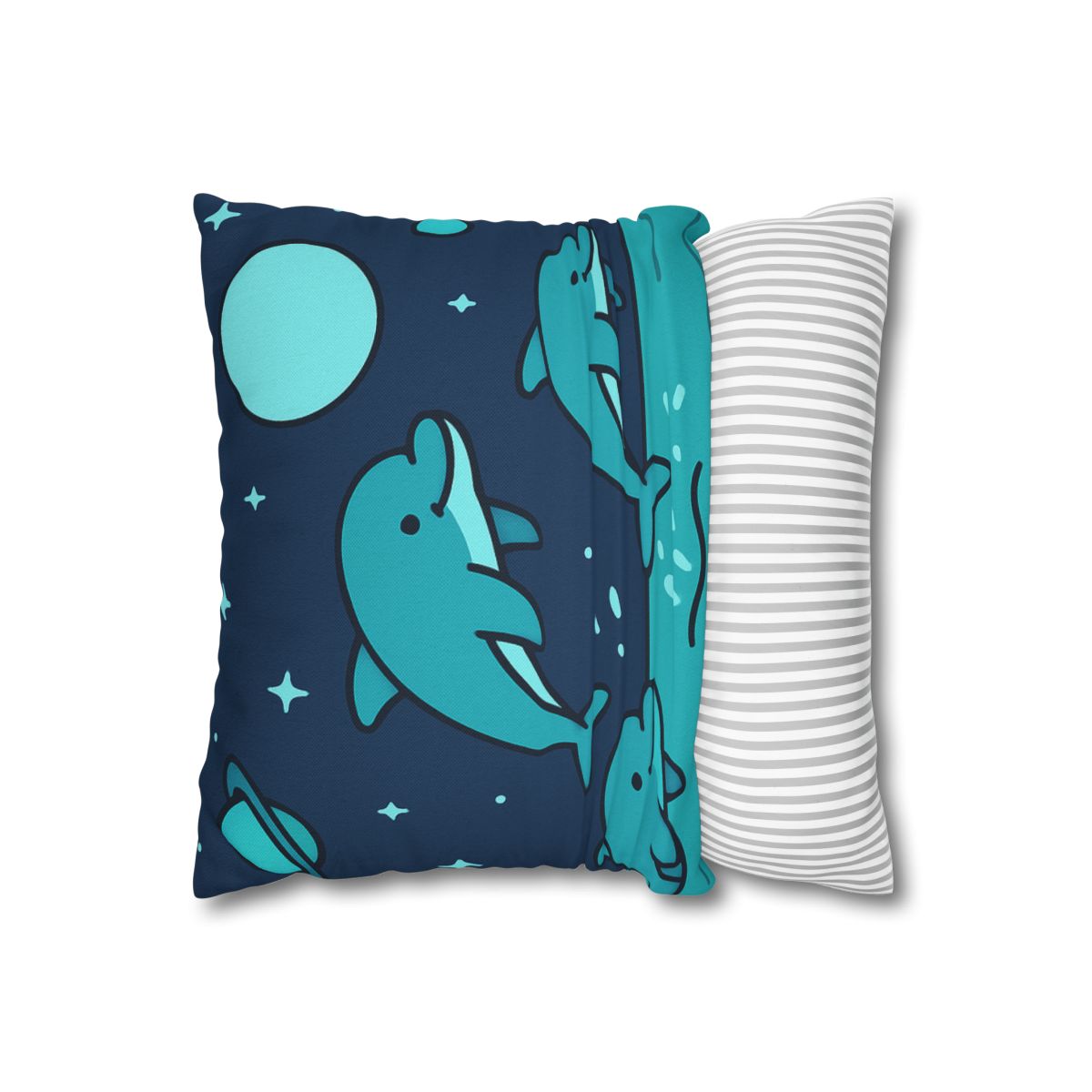 Starlight Sea And The Cosmic Dolphins custom pillow cases