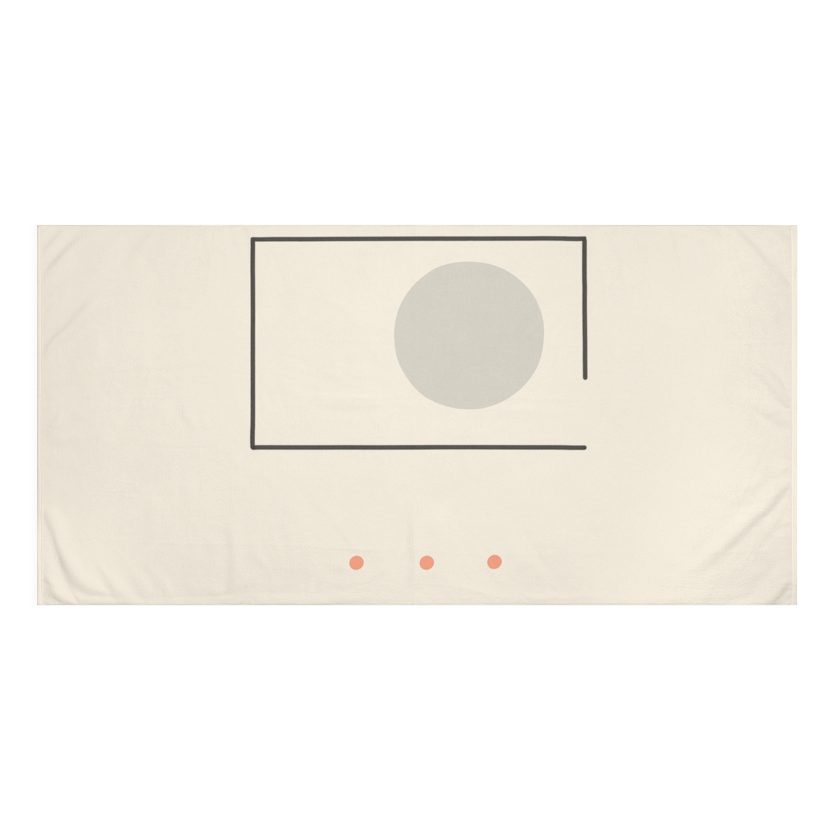 Offset Frame With Three Quiet Dots trendy hand towels