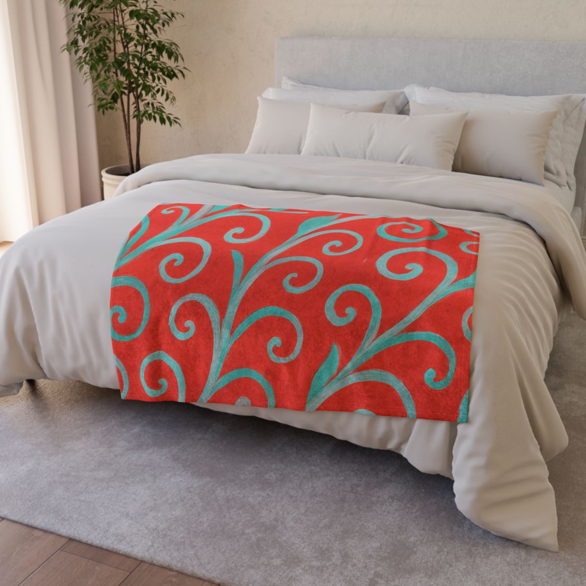 Tendril Ribbon Parade decorative home blankets