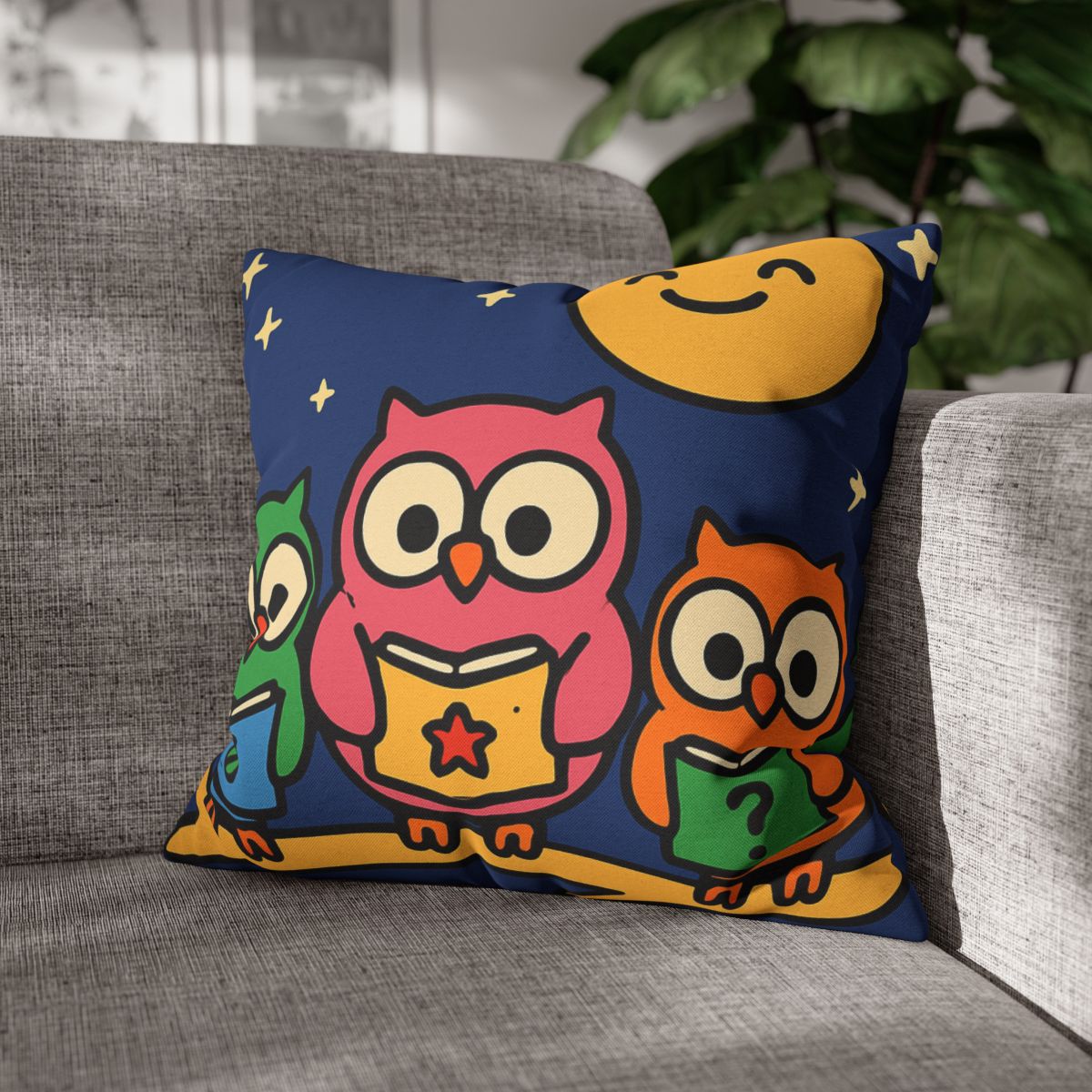 Galaxy Garden Of Curious Owls unique gift pillow cases