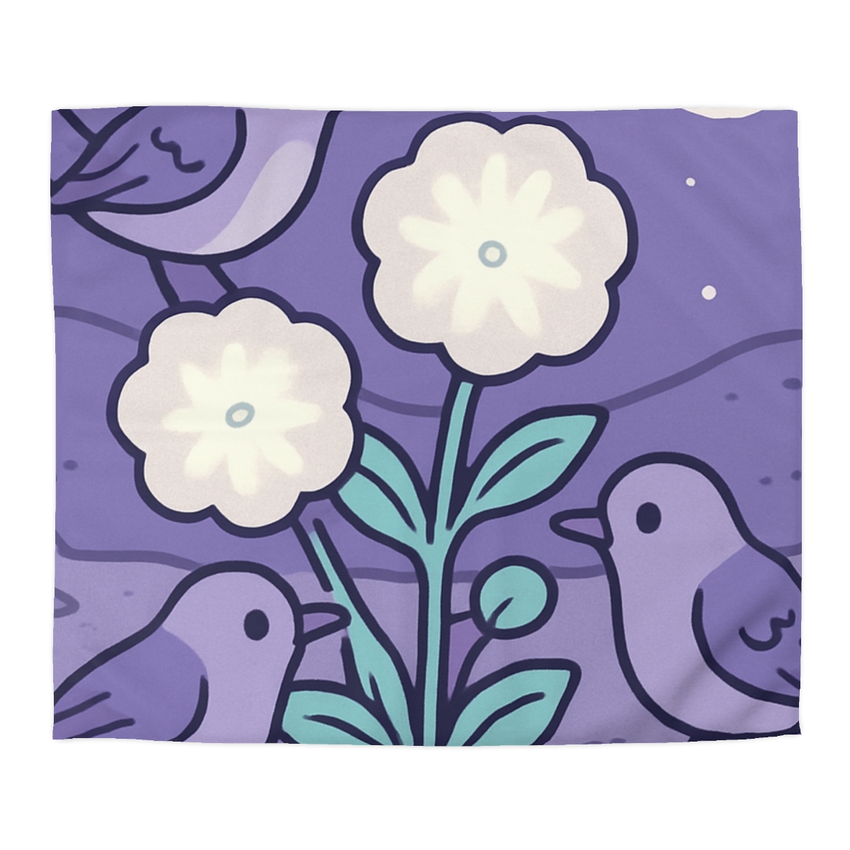 Moon Garden Nightingales stylish duvet covers
