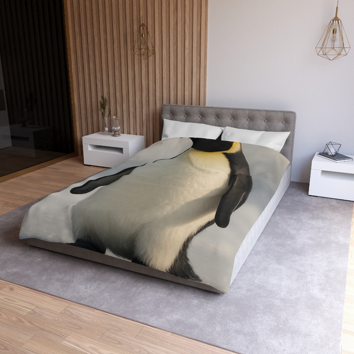 Frost Halo Emperor Penguin soft comforter duvets