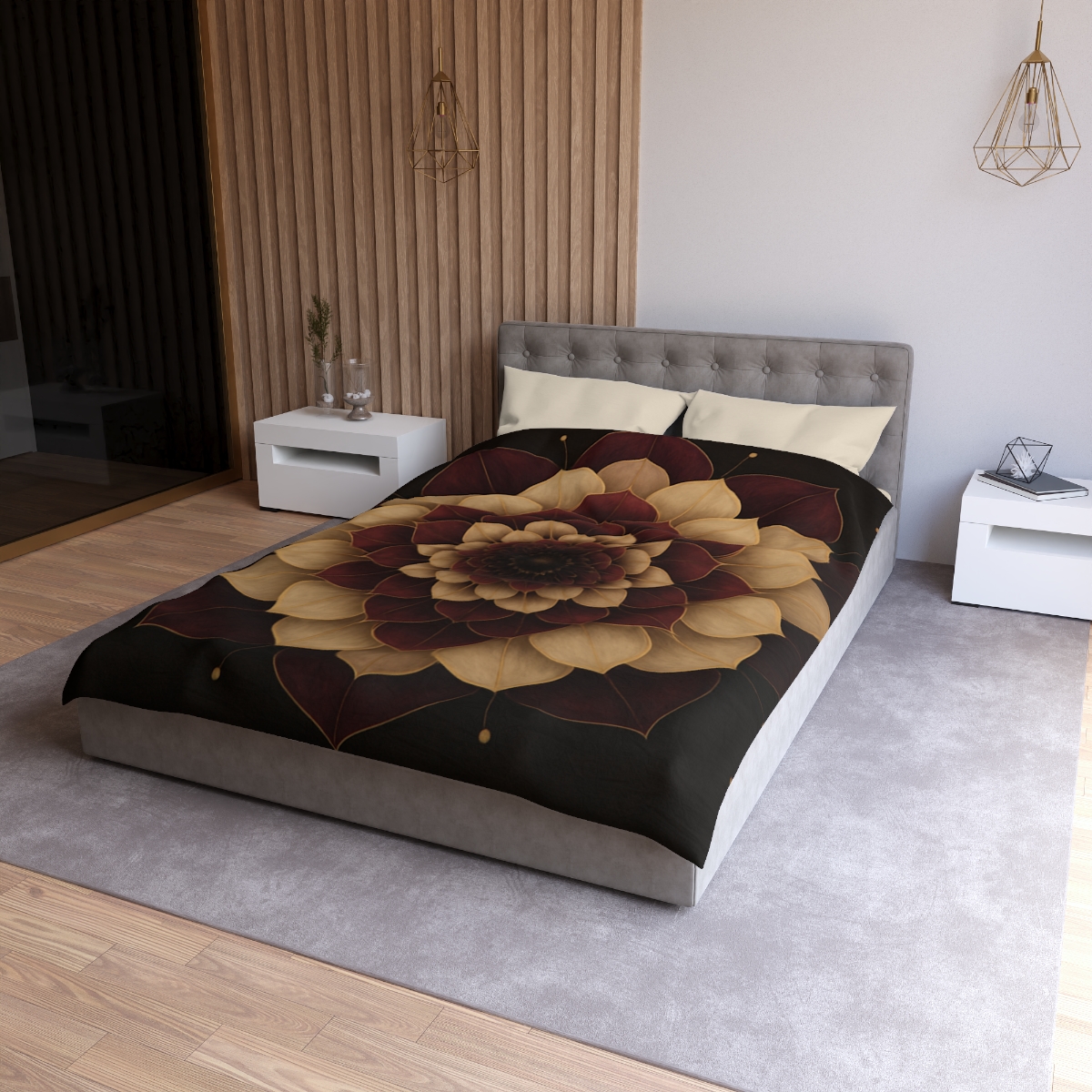 Petal Orbit Mandala stylish duvet covers
