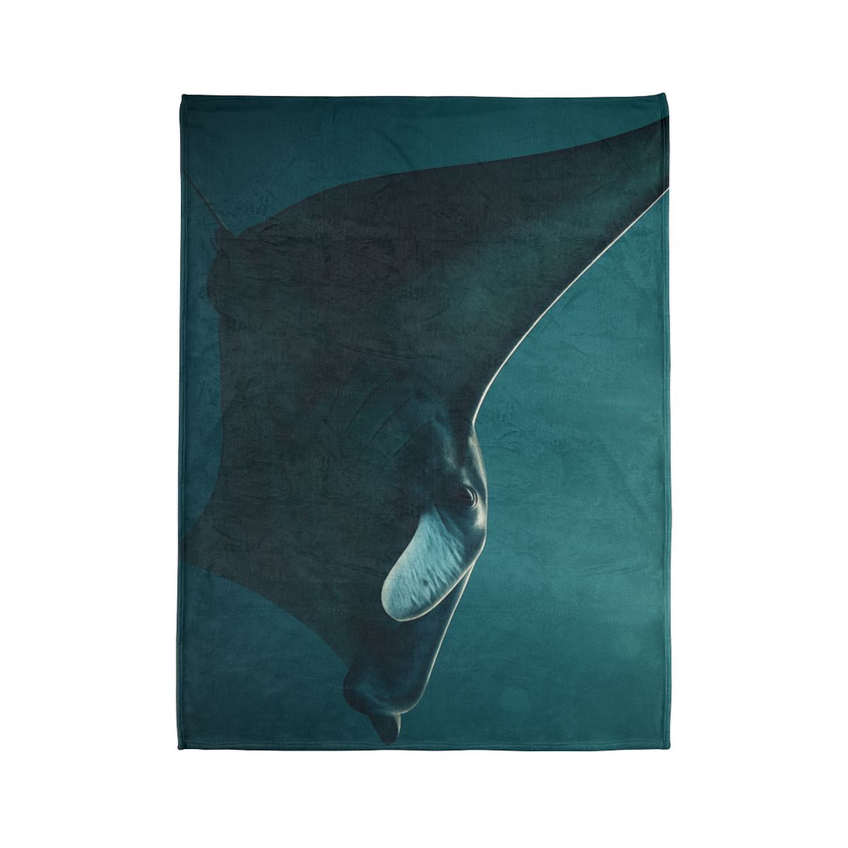 Glasswing Glide Manta Ray designer printed blankets