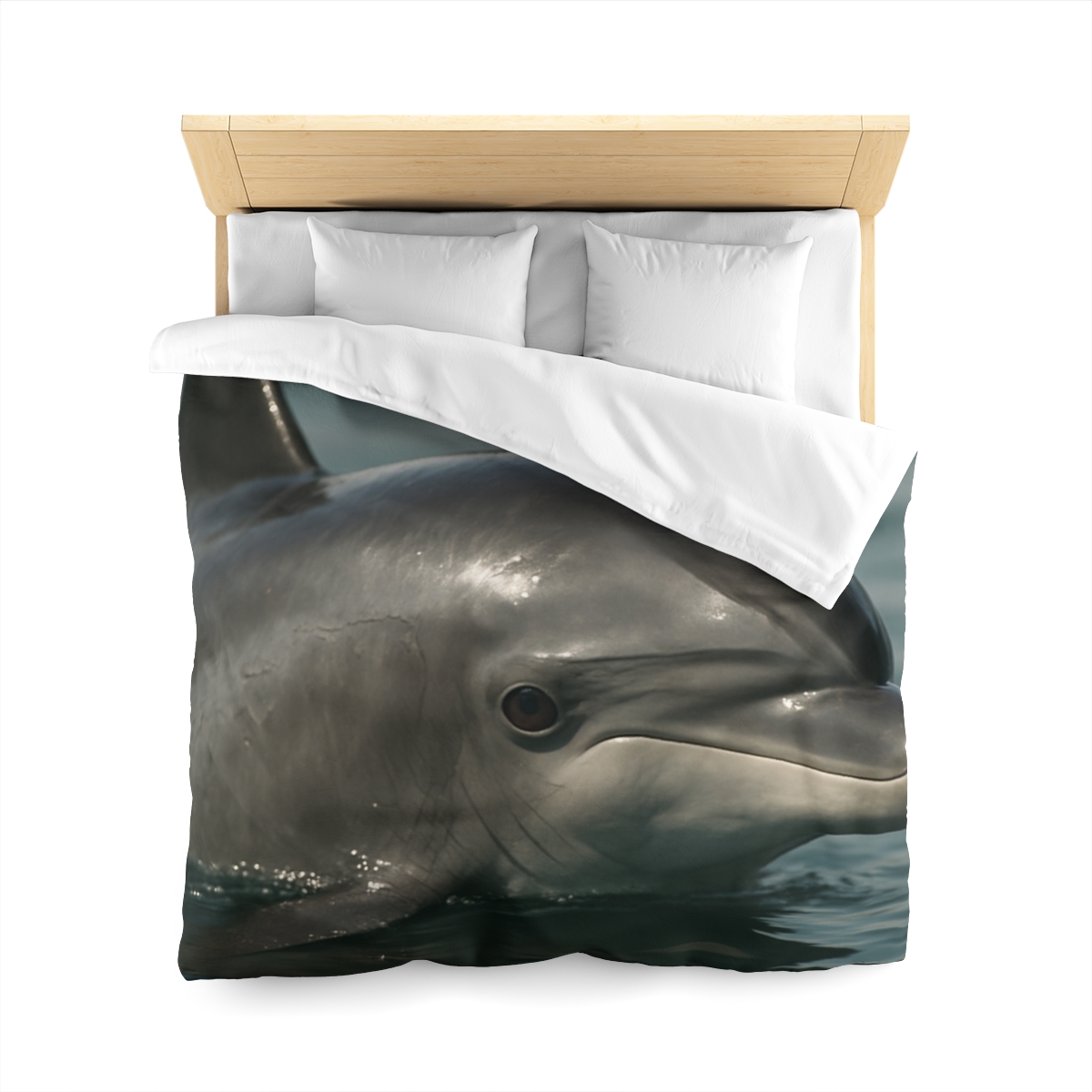 Mirror Calm Bottlenose Dolphin custom duvets