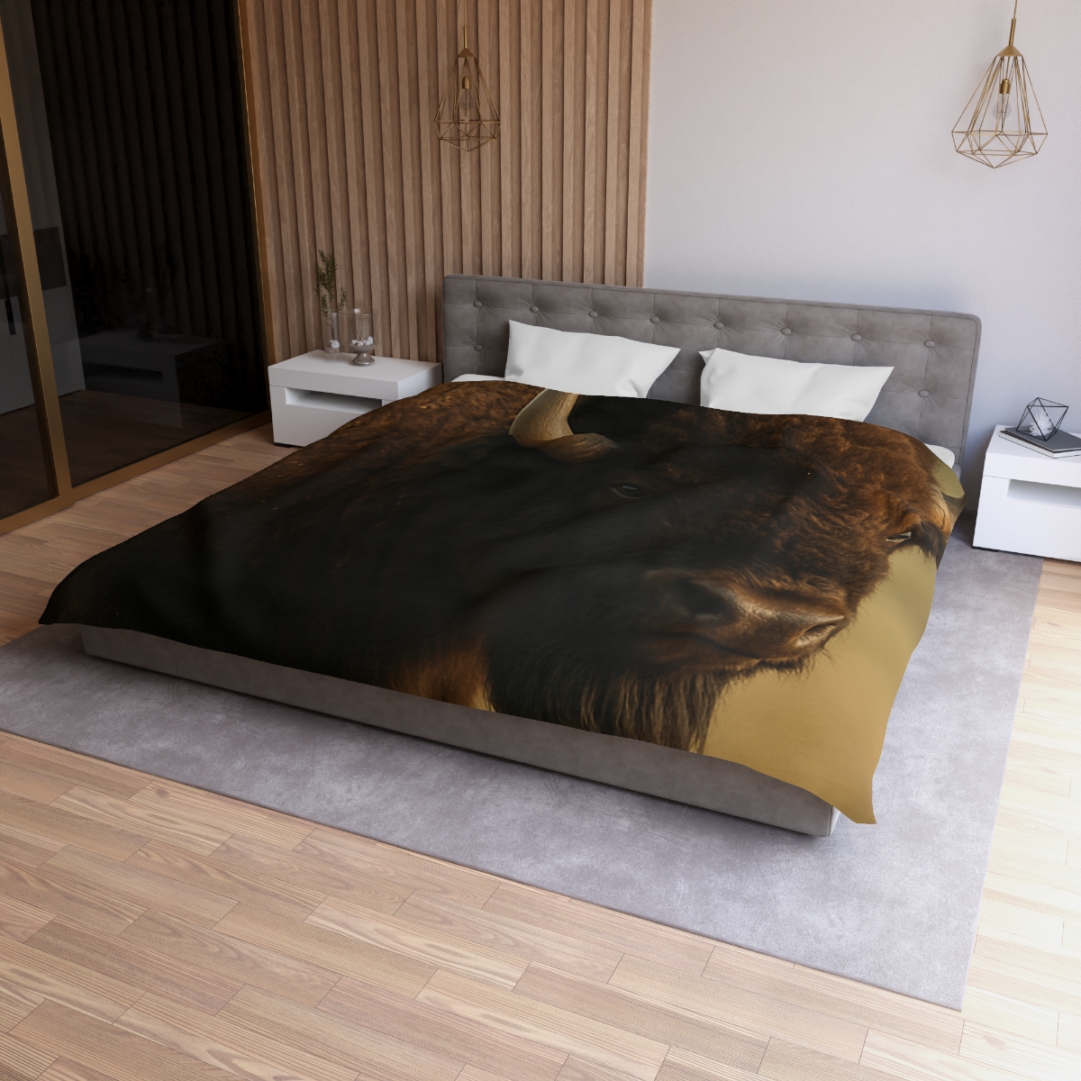 Thunder Stillness American Bison duvets for gifts