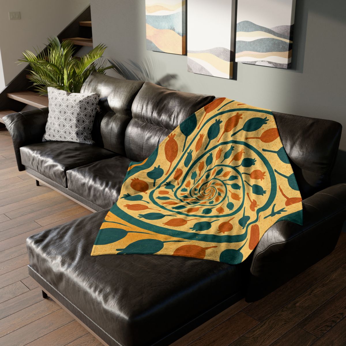 Spiral Seed Chorus decorative home blankets
