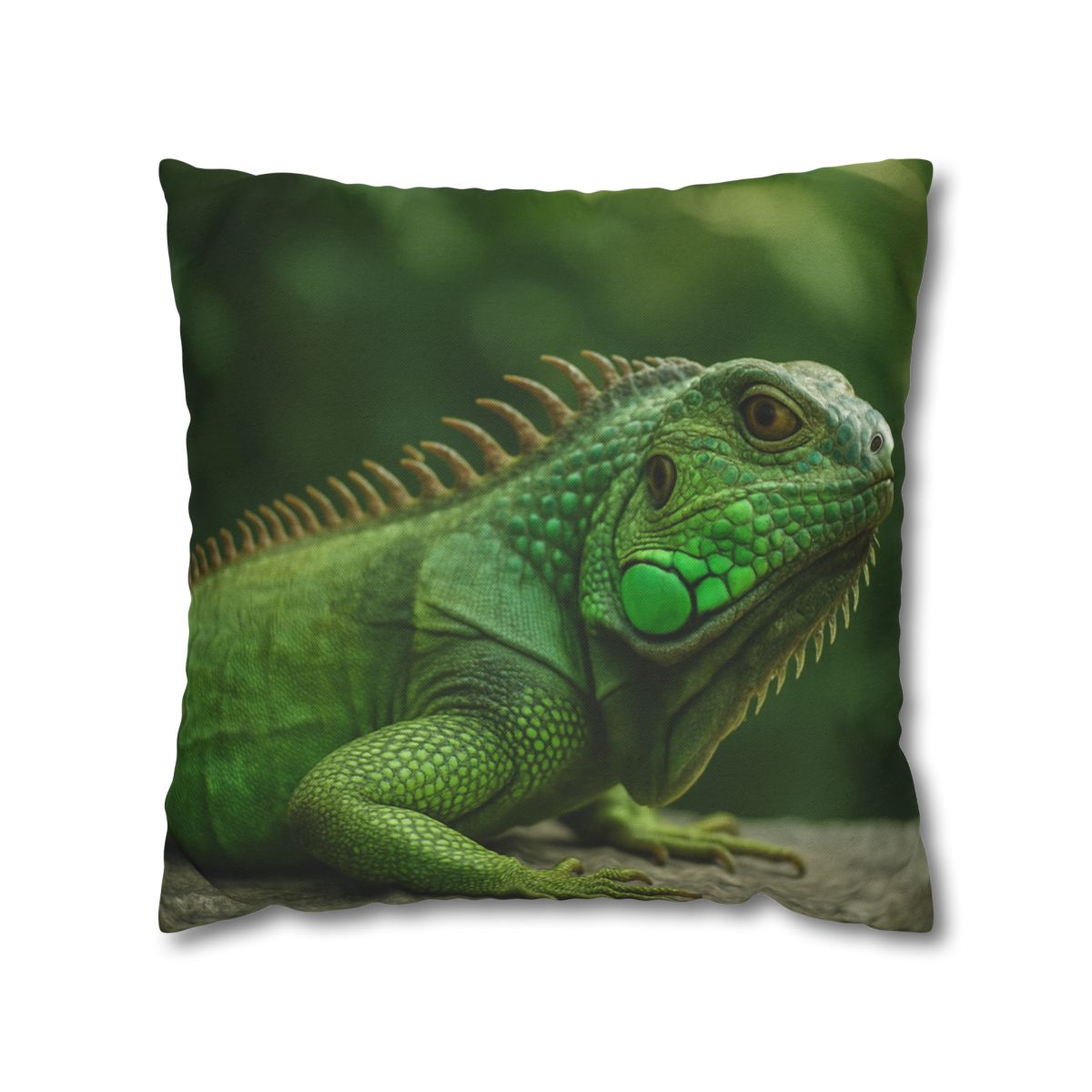 Stone Watcher Green Iguana custom pillow cases