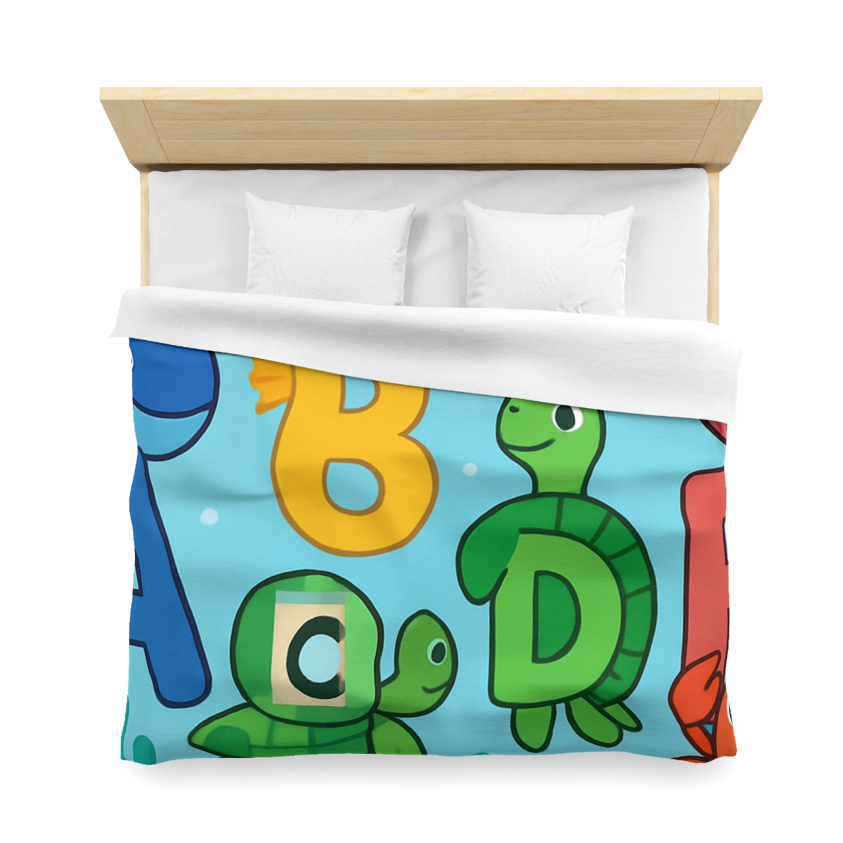 Coral Reef Alphabet Parade custom duvets