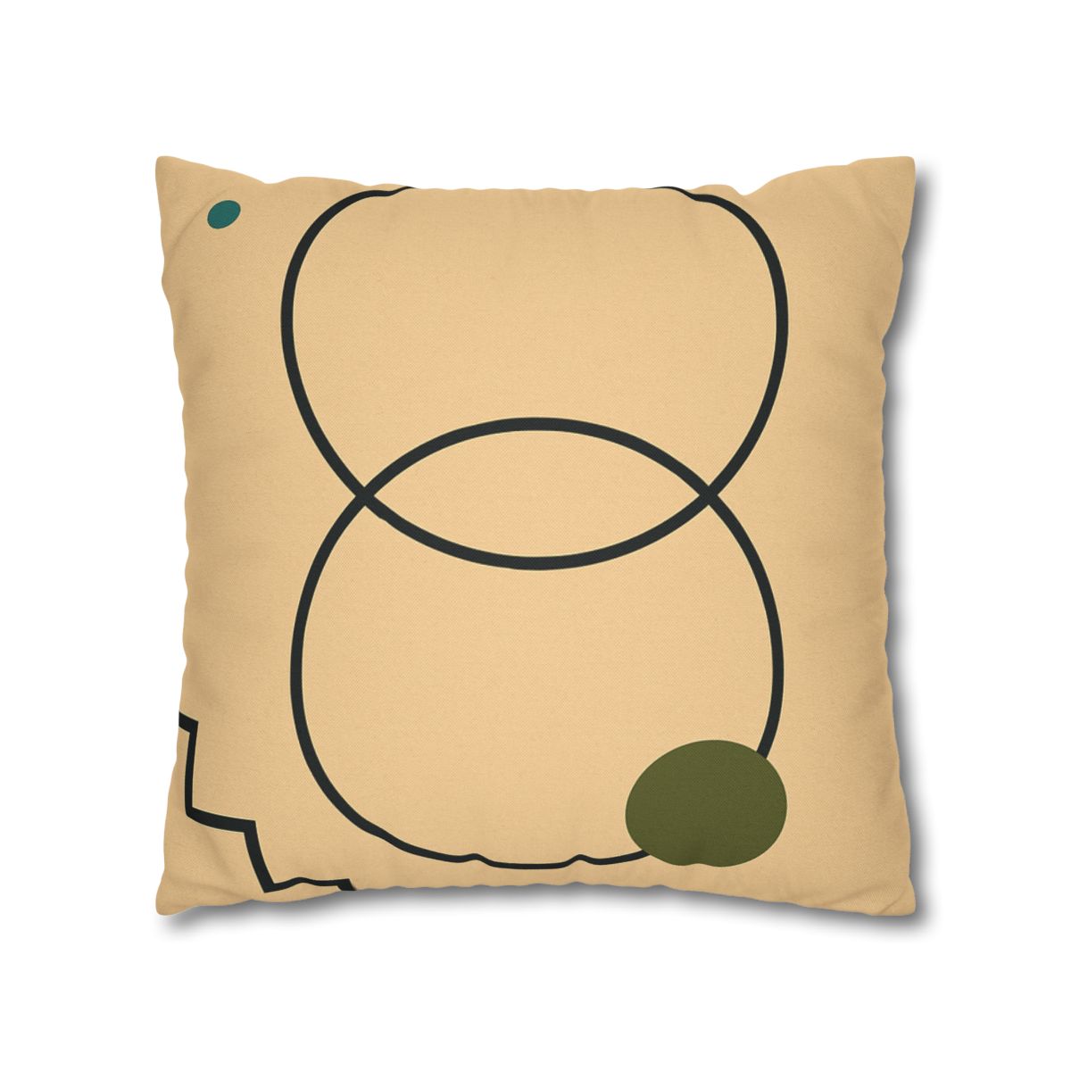 Aligned Rings With Corner Steps stylish decorative pillowcases