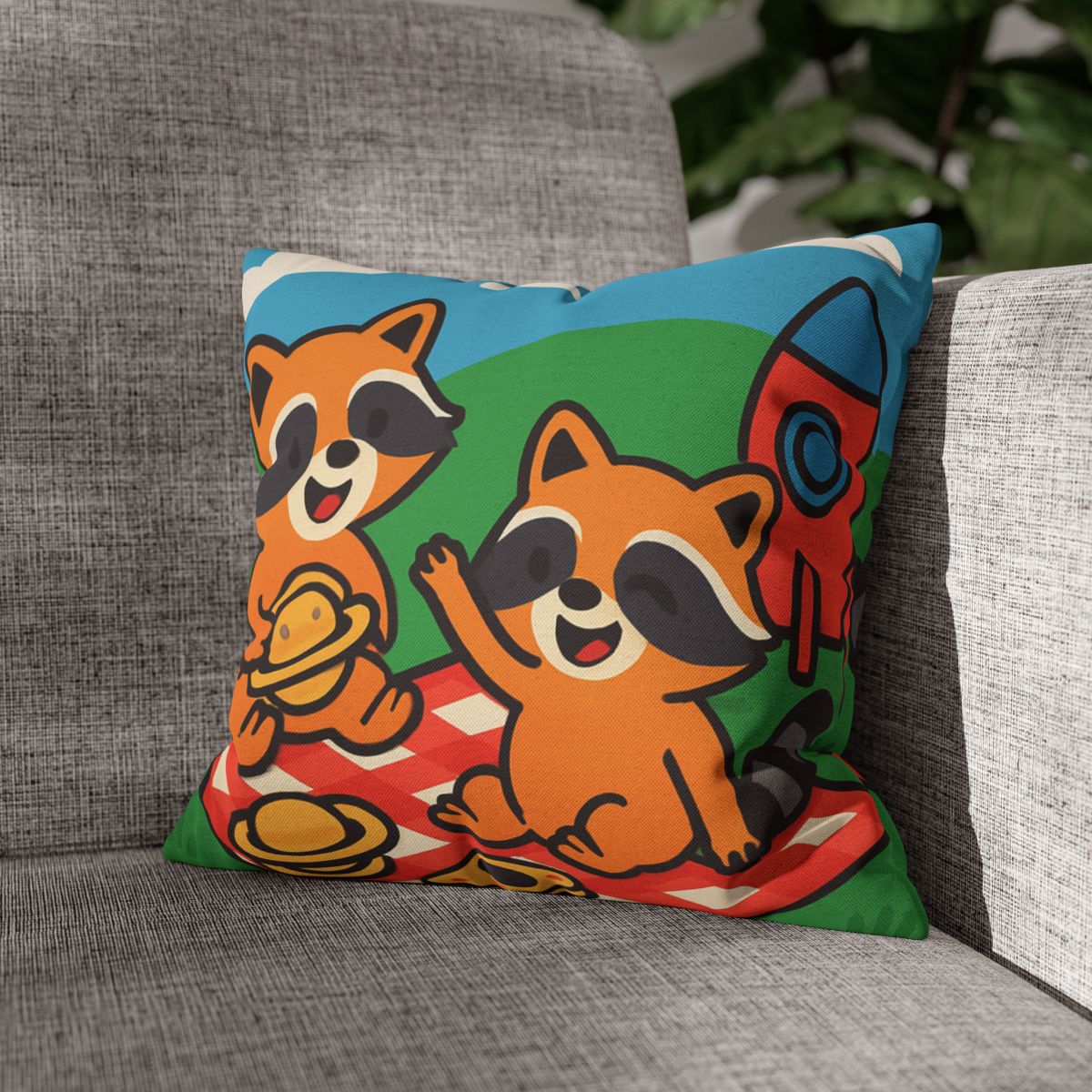 Rocket Racers Picnic custom pillow cases