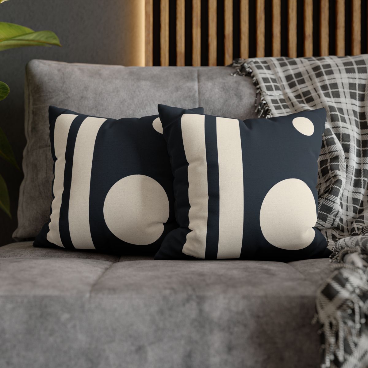 Periapsis Bars And Two Moons stylish decorative pillowcases