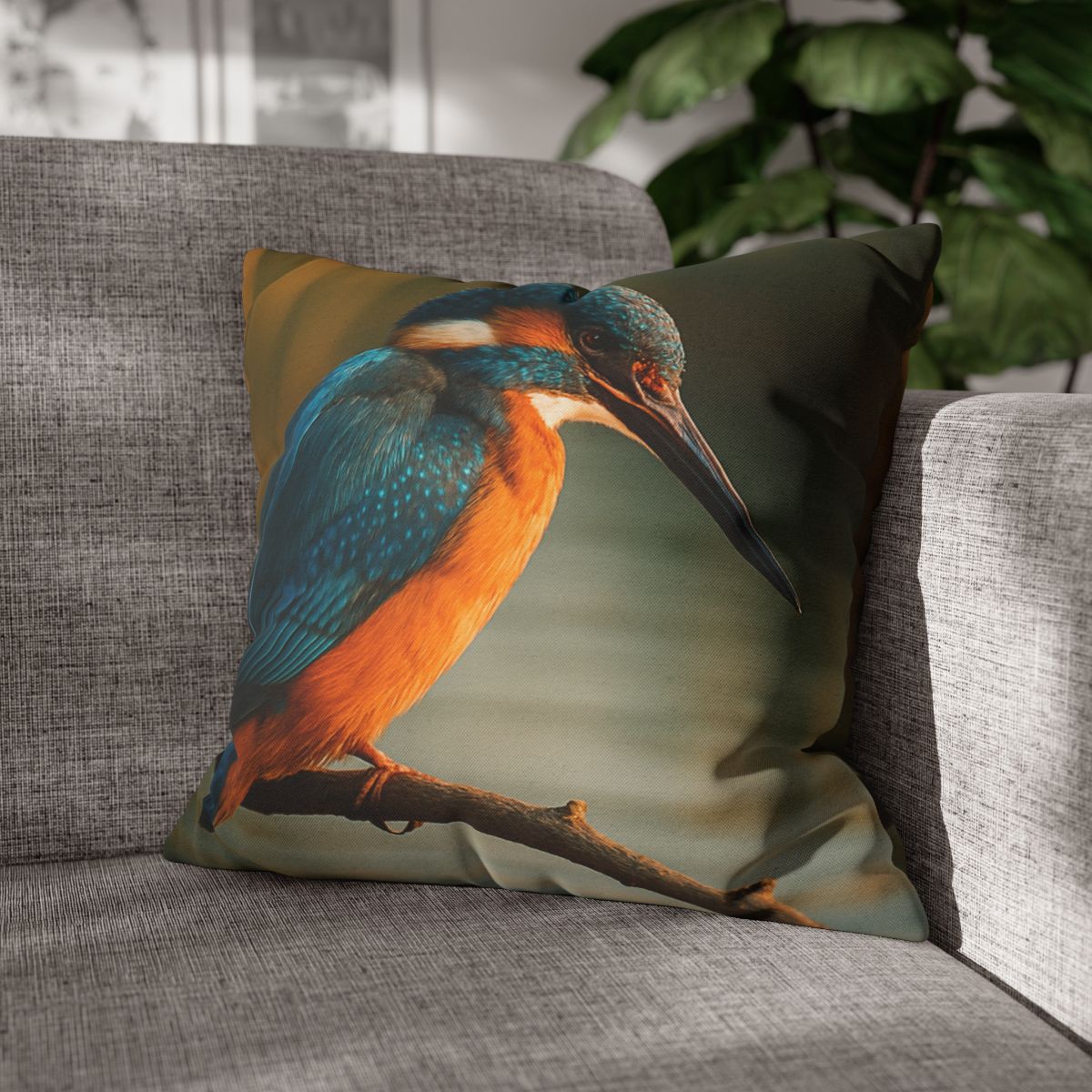 Aurora Splash Common Kingfisher comfortable bedding pillow covers