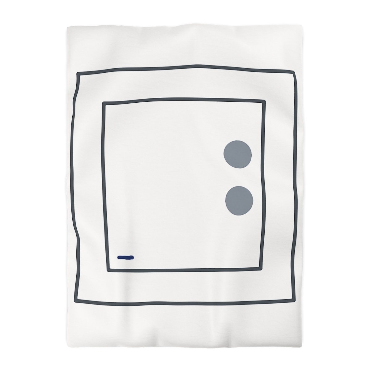 Nested Square With Sliding Circle Pair personalized bedding duvets