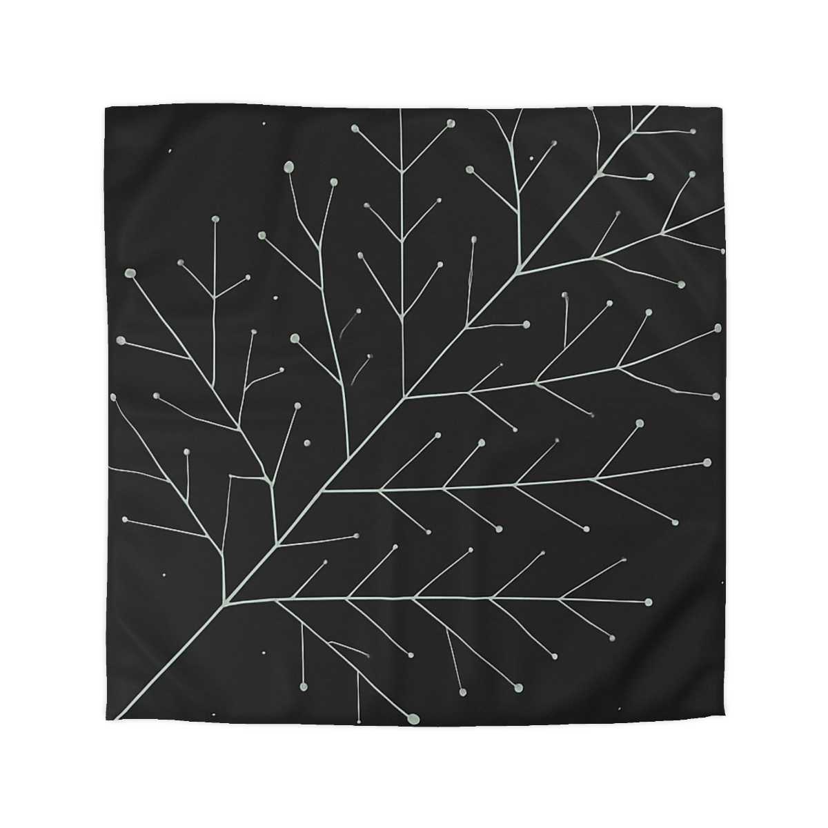 Leaf Vein Constellation Map unique patterned duvets