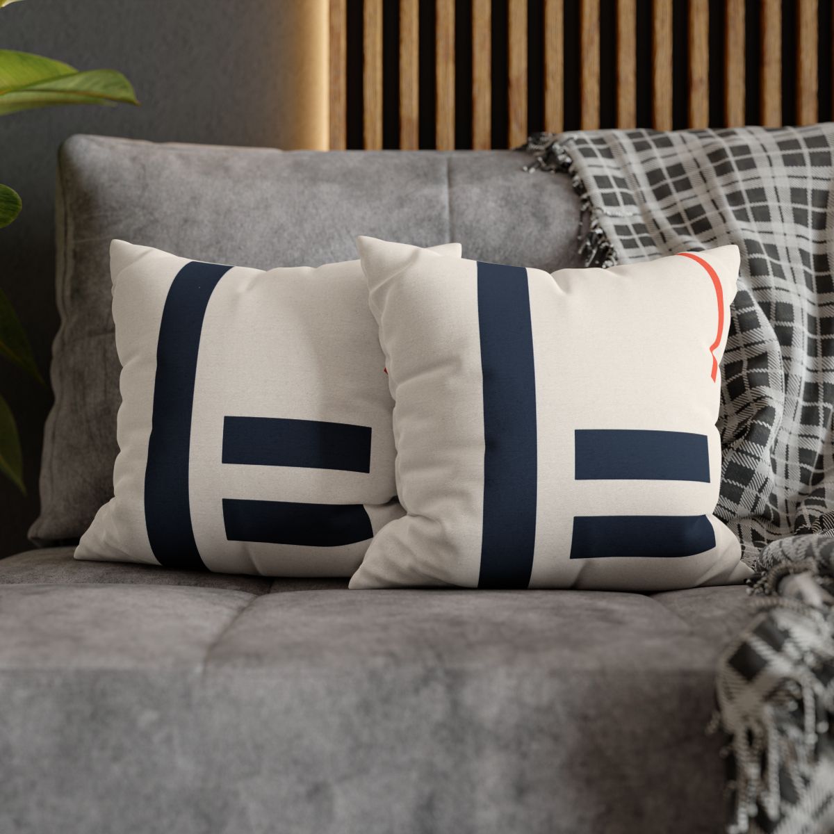 Offset Bars With Orbit Arc soft cotton pillow cases