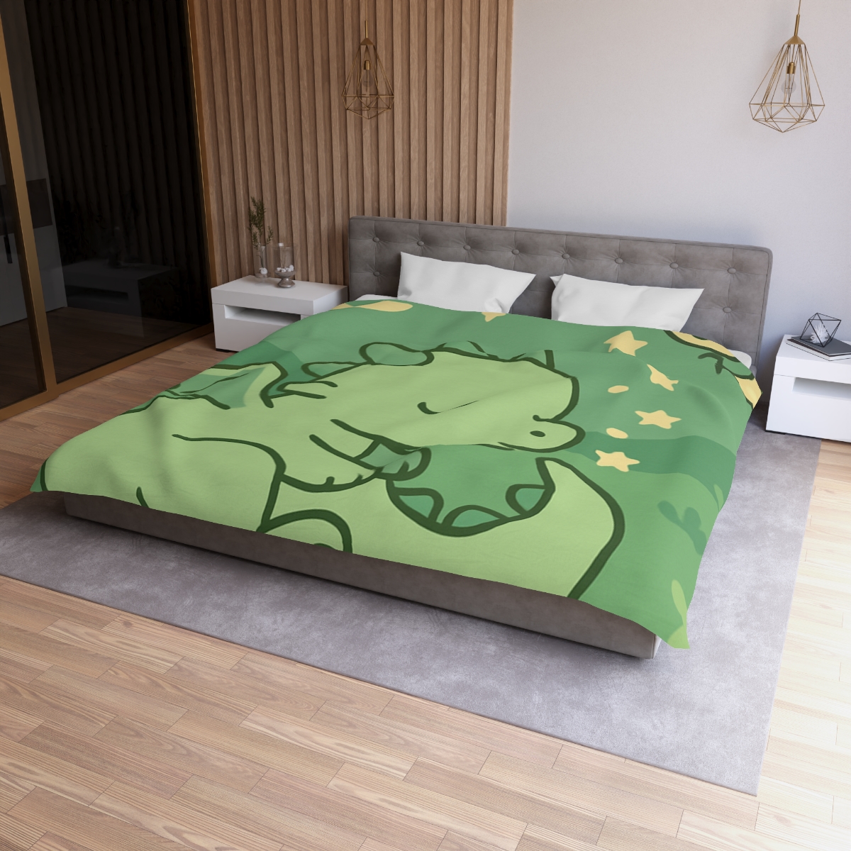 Moonlight Meadow Dragon personalized bedding duvets