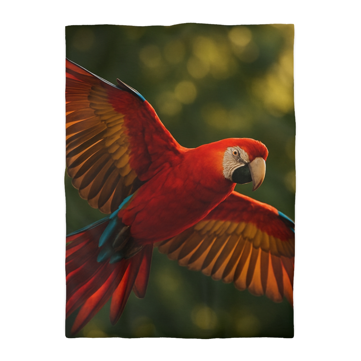 Scarlet Macaw Ember Flight trendy bedroom duvets