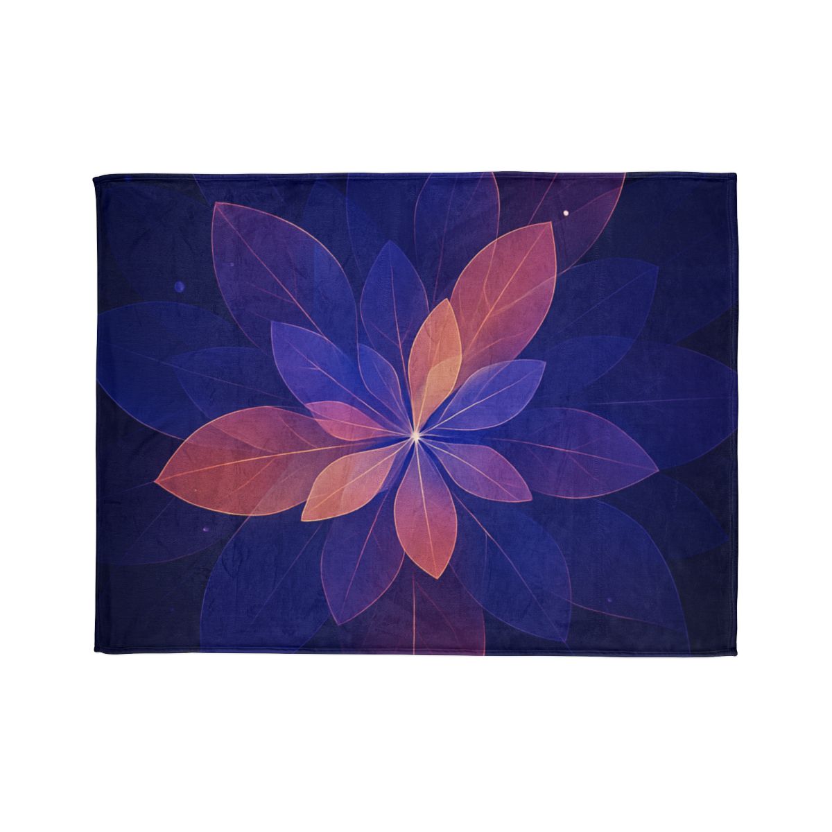 Petal Prism Overlap decorative home blankets