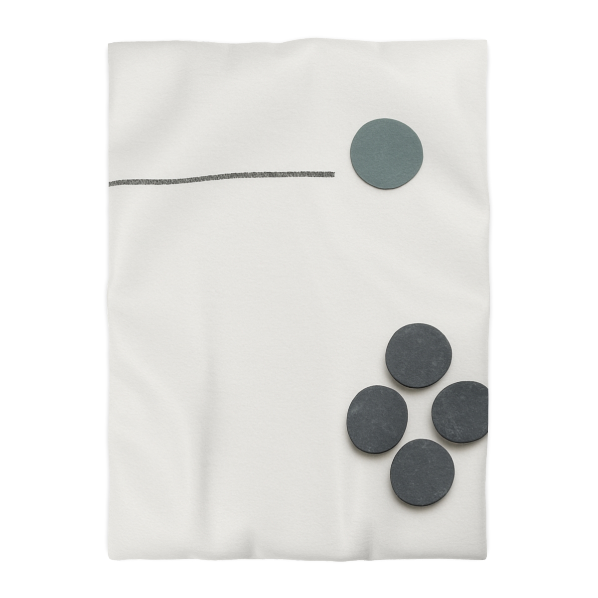 Clustered Dots With Broken Line warm winter duvets