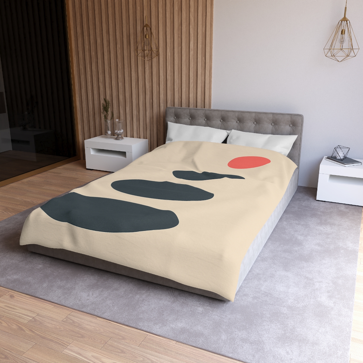 Staggered Ovals With Pause soft comforter duvets