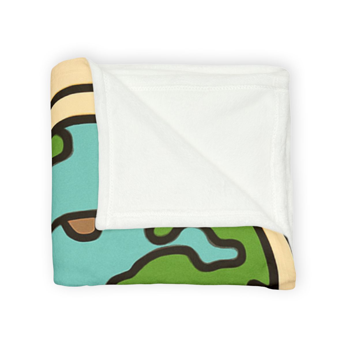 Luna The Axolotl Astronaut And The Bubble Planet Map stylish throw blankets