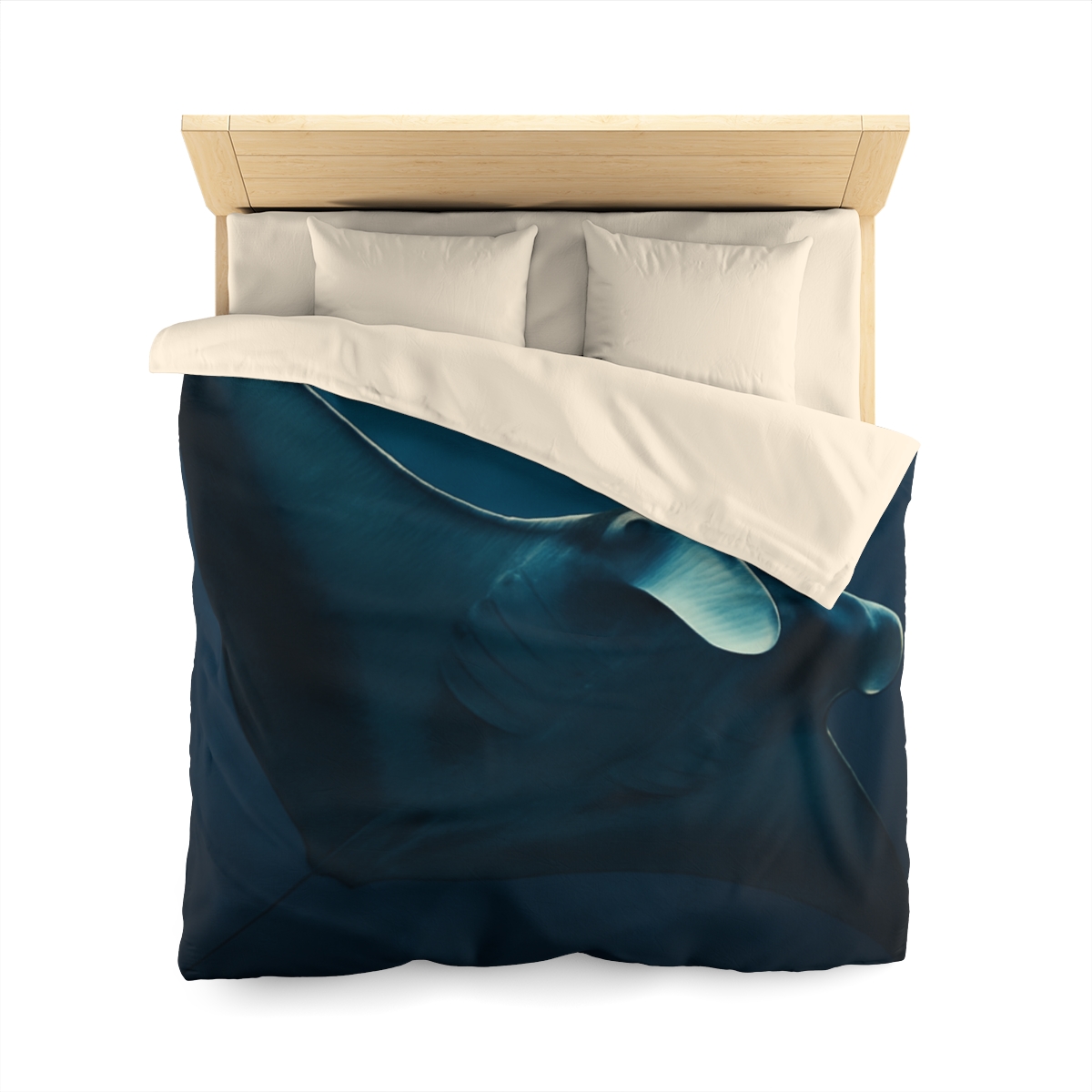Starlit Glide Manta Ray stylish duvet covers