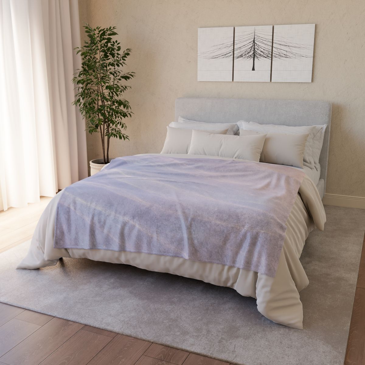 Iridescent Dust Filaments decorative home blankets