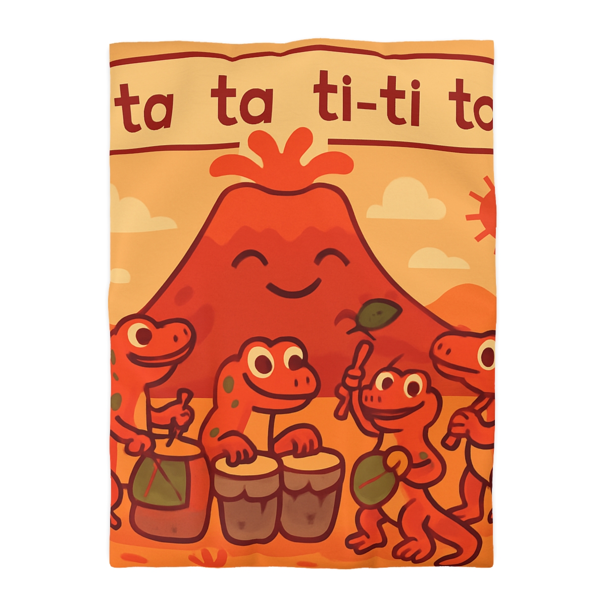 Volcano Drum Band Of The Rhythm Lizards designer printed duvets