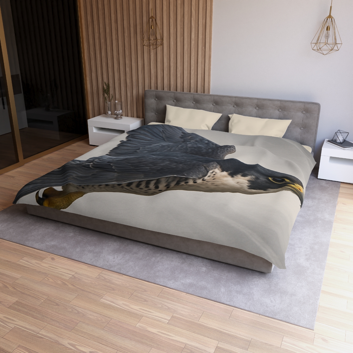 Stormglide Peregrine Falcon unique patterned duvets