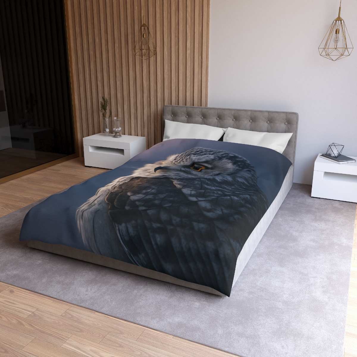 Twilight Watcher Snowy Owl duvets for gifts