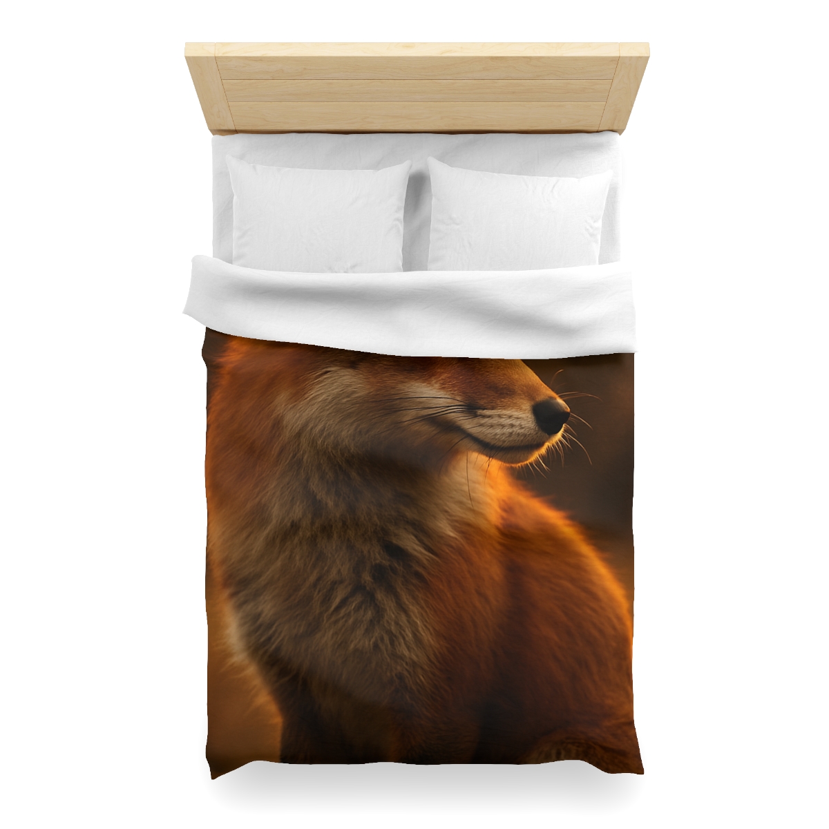 Crimson Whisper Red Fox warm winter duvets