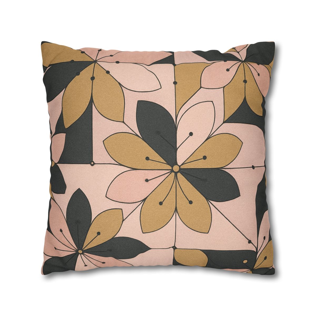 Petal Circuit Mosaic designer print pillow cases