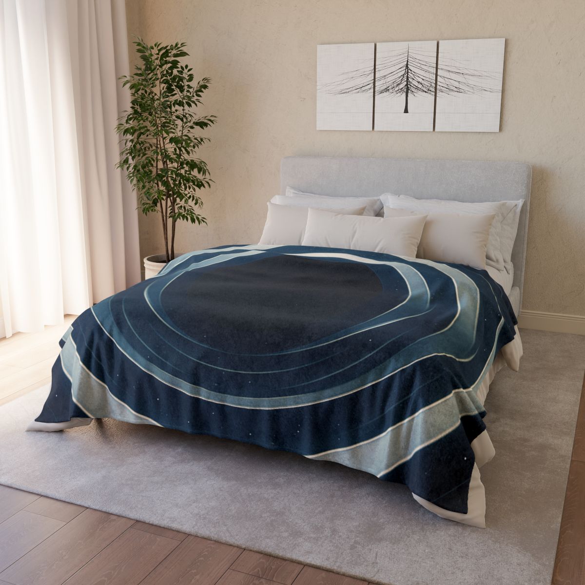 Gravitational Lens Mirage Arc trendy patterned blankets