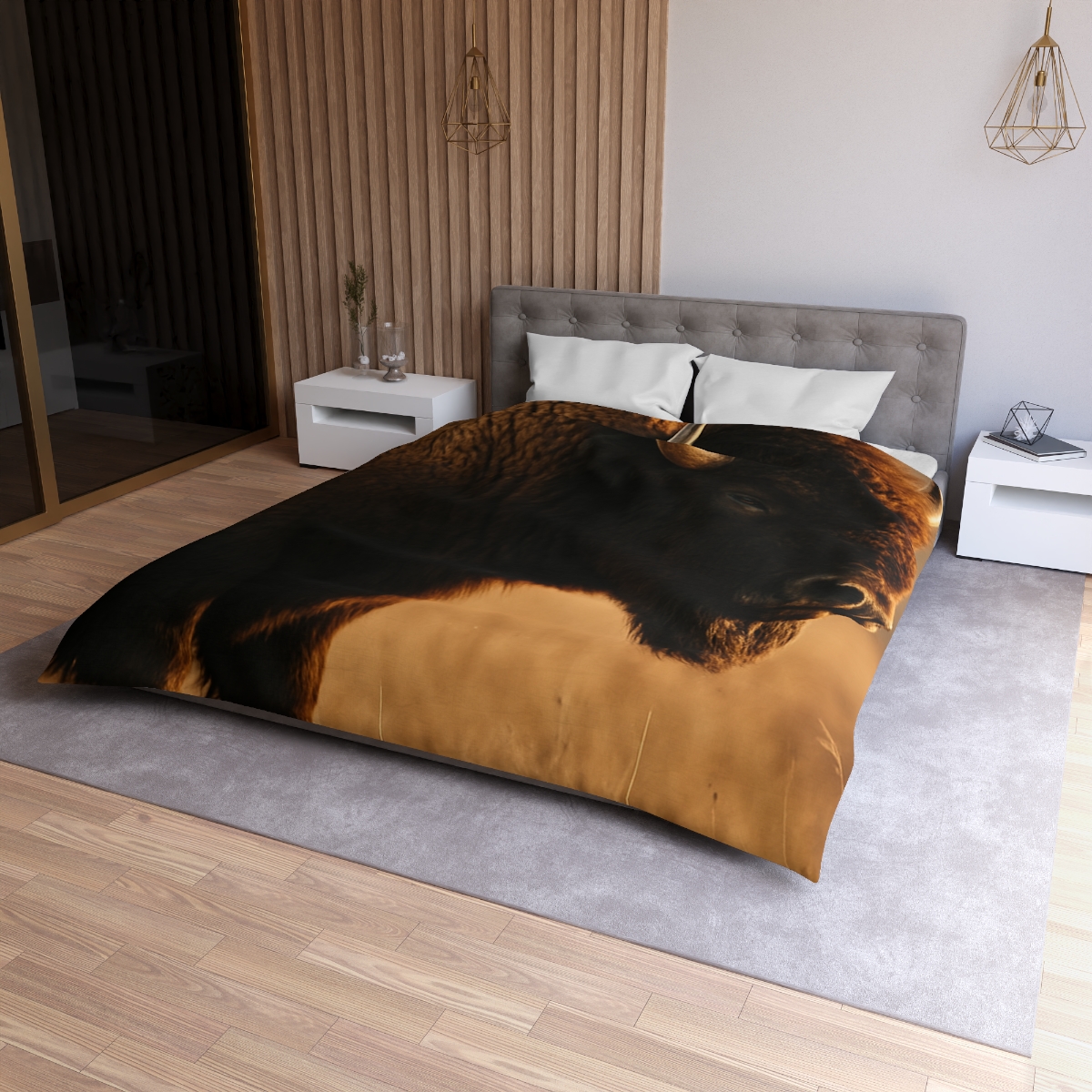 Prairie Thunder Bison custom duvets