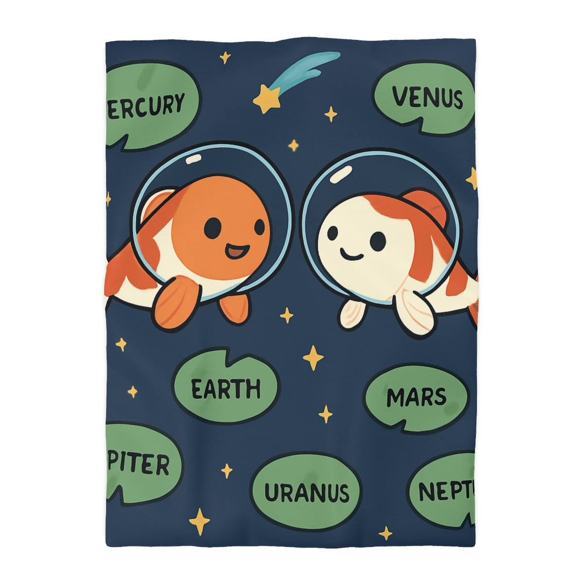 Cosmic Koi Classroom personalized bedding duvets