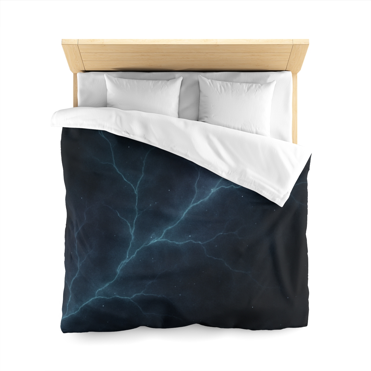 Dark Matter Vein Bloom personalized bedding duvets
