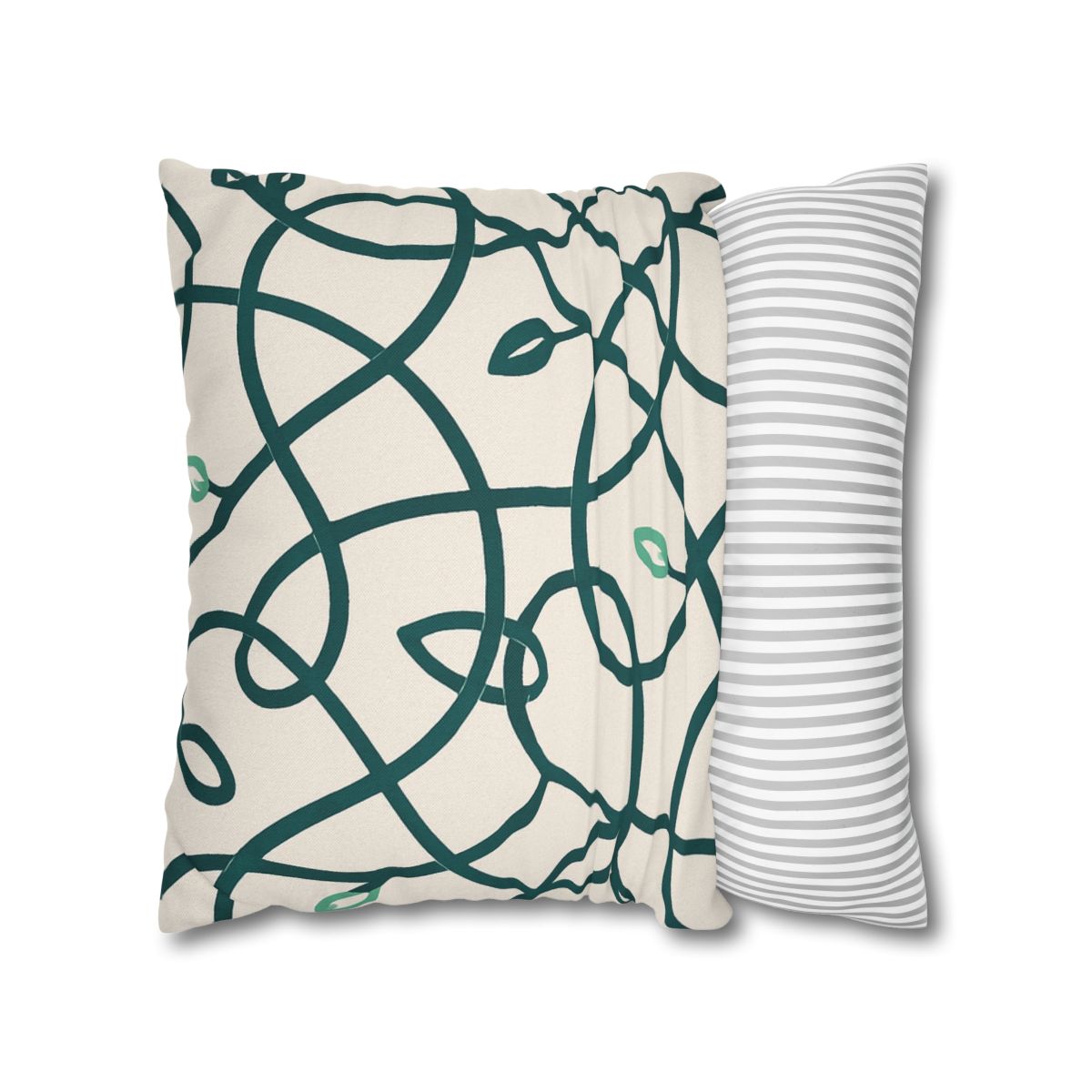 Vine Circuit Interlace personalized pillow covers